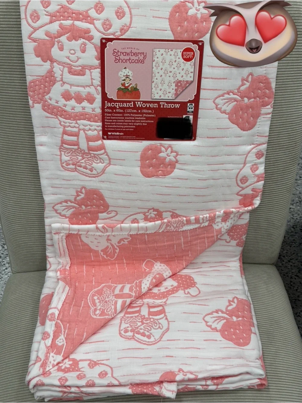 Strawberry Shortcake soft jacquard